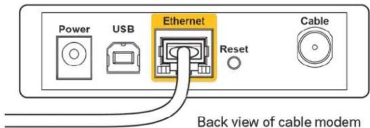 LINKSYS MaxStream EA7300 - Melding om at Internett-kabelen/DD er koblet til - 2