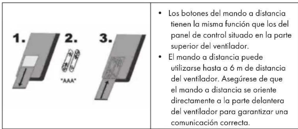Klarstein Storm Tower - Preparación del mando a distancia - 1
