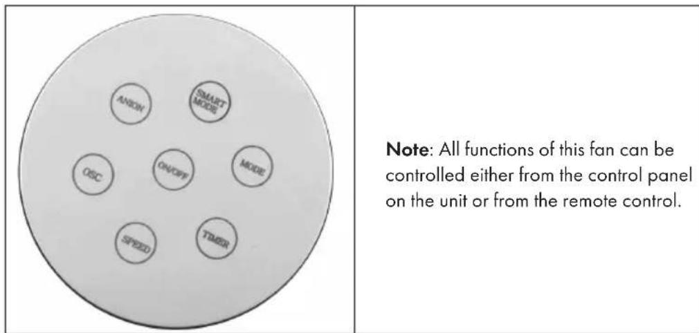 Klarstein Storm Tower - Control Panel - 1