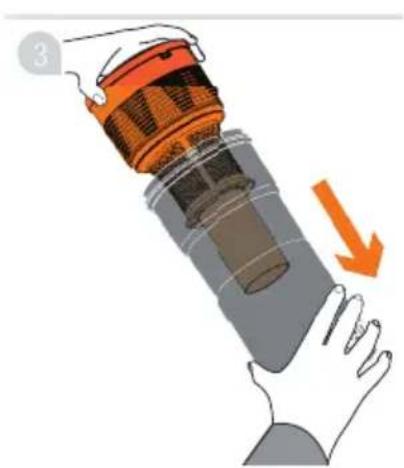 Klarstein Total Motion 10033287 - Emptying and cleaning the dirt container - 3