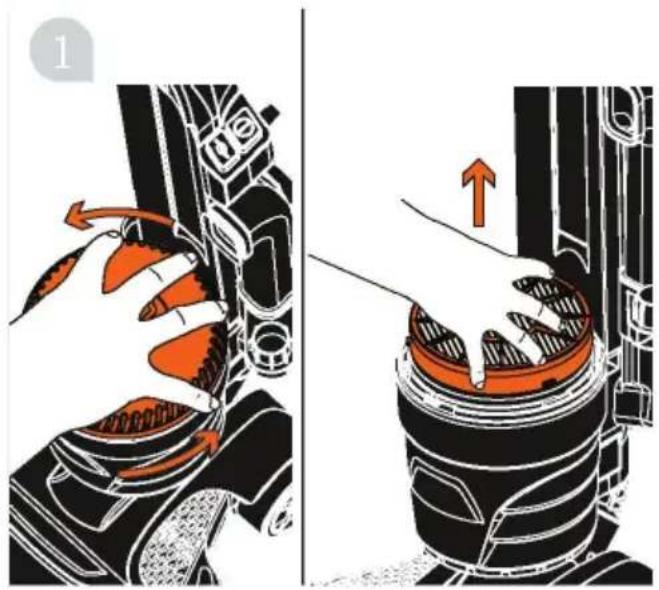 Klarstein Total Motion 10033287 - Limpieza del filtró del motor - 11