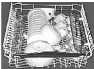 Ariston Thermo LI 670 DUO - Einstellung des oberen Geschirkorbes. - 7