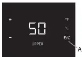 KITCHENAID KUWR204ESB - Visualisation de la température en degrés Celsius - 1