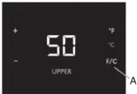 KITCHENAID KUWR204ESB - Viewing Celsius Temperatures - 1