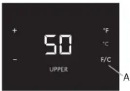 KITCHENAID KUWR204ESB - Para ver las temperaturas en grados Celsius - 1