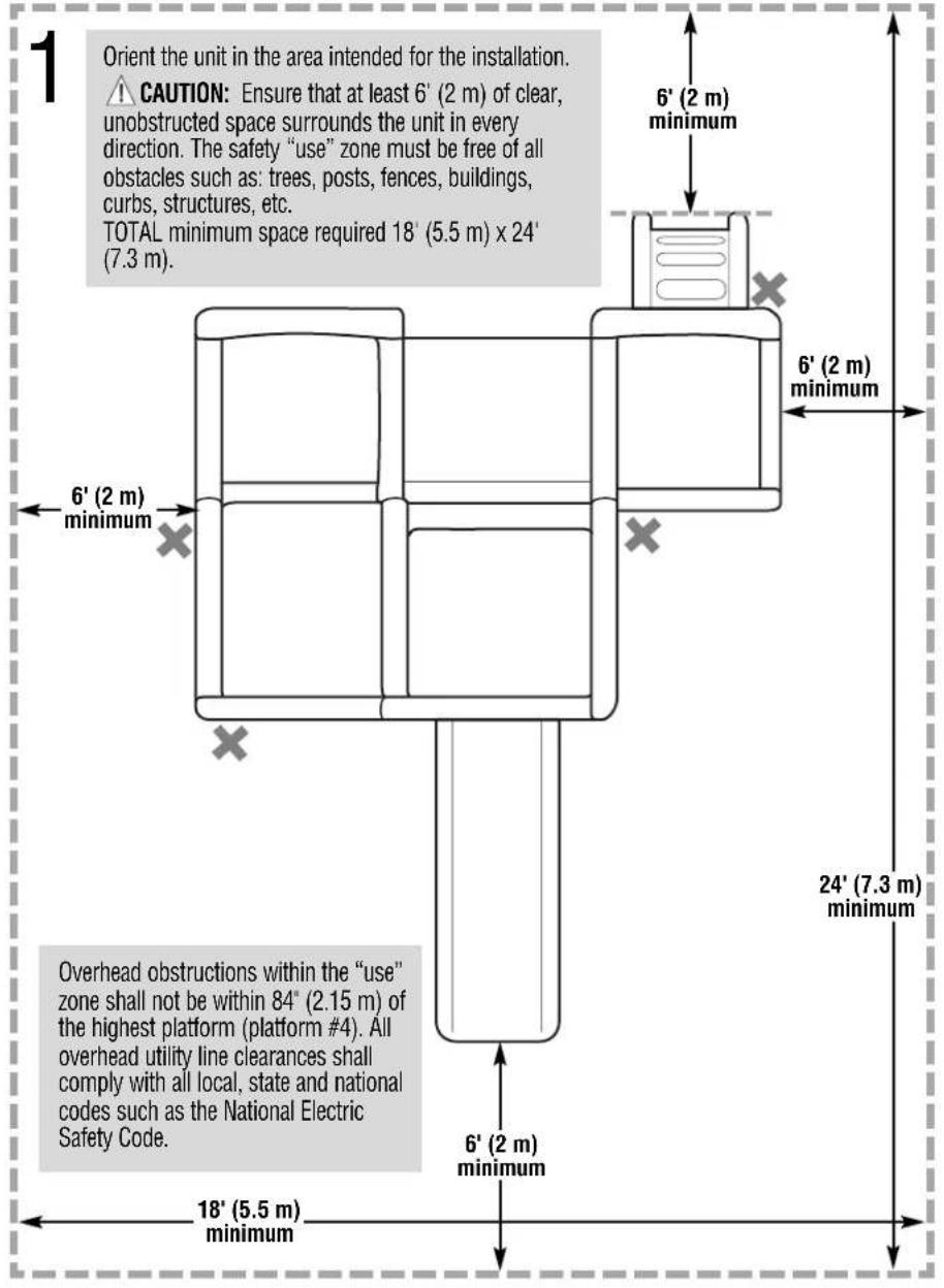 Little Tikes Climbing Towers 401A - MARKING ANCHOR HOLES - 1