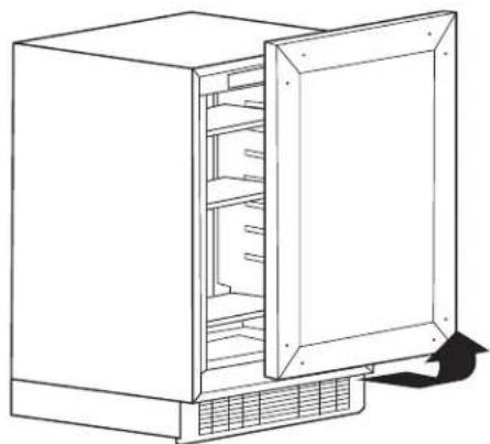 KITCHENAID KUWR204EPA - como qitar la puerta - 2