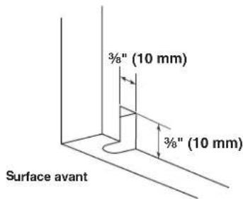 KITCHENAID KUWR204EPA - Trous de charnière de porte - 4
