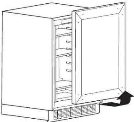 KITCHENAID KUWR204EPA - Dépose de la porte - 2
