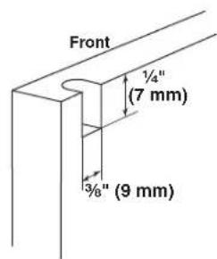 KITCHENAID KUWR204EPA - Door Hinge Holes - 2