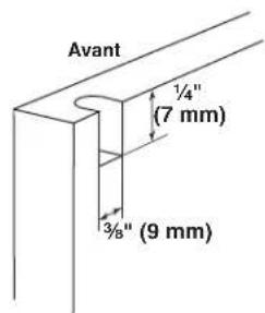 KITCHENAID KUWR204EPA - Trous de charnière de porte - 2