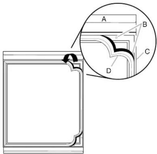 KITCHENAID KUWR204EPA - como fjjar el marco recuberto - 1