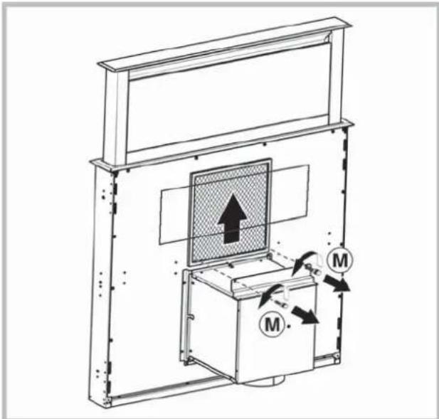 ROSIERES RDD 9800 PN - Sostituzione del filtro carbone (P) - 1