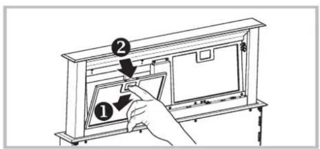 ROSIERES RDD 9800 PN - Pulizia dei filtri antigrasso - 2