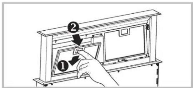 ROSIERES RDD 9800 PN - Limpieza de los filtros antigrasa - 2