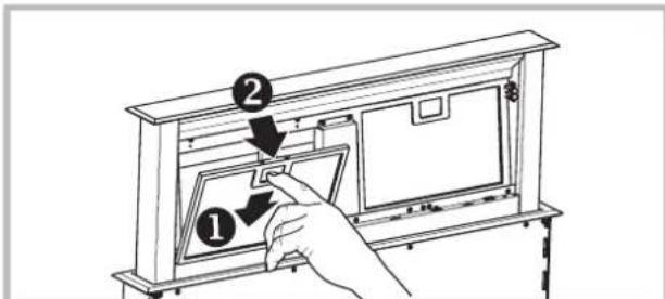 ROSIERES RDD 9800 PN - Limpeza dos filtros antigordura - 2