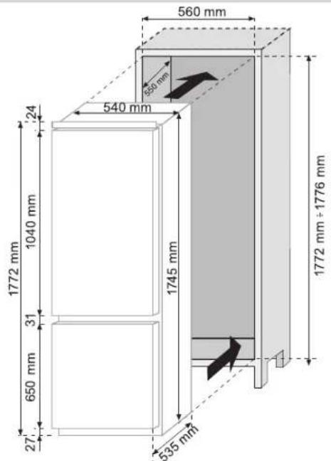 ROSIERES RBC 3181 A - VELIKOST SPOTREBICE A SKRÍNKY - 1