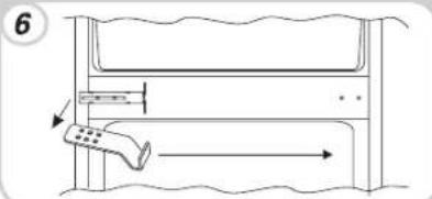 ROSIERES RBC 3181 A - REVERSING THE FRIDGE-FREEZER DOORS - 6