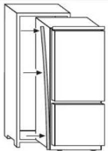 ROSIERES RBC 3181 A - INSTALLATION DES GERÄTES IN DEN EINBAUSCHRANK - 1