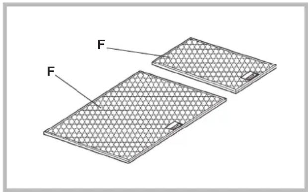 ROSIERES RHG 5800 IN - Reiniging van de vetfilters (F) - 1