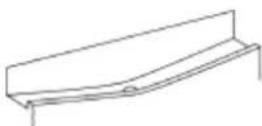 ROSIERES RBP 160 N - 2) Defrost water outlet - 1