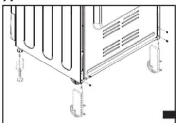 ROSIERES RCG 6972 RB - Adjustable feet and wheels. - 1