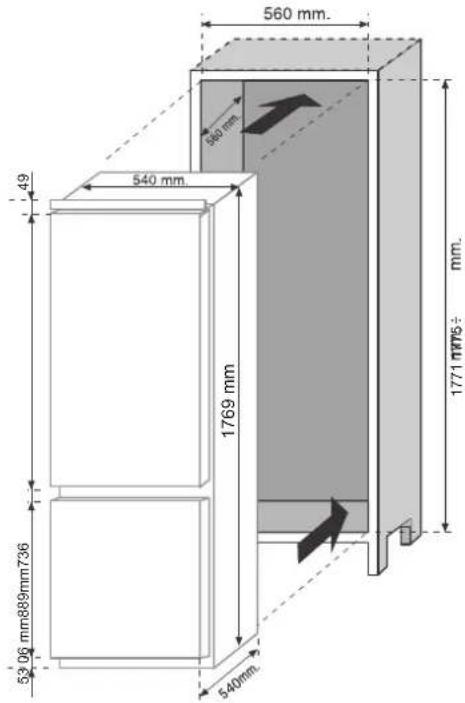 ROSIERES RBCP 31833 - ROZMÉRY SPOTČEBICE A SKRÍNE PRO VESTAVENÍ - 1