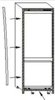 ROSIERES RBCP 31833 - DIMENSOES DO PRODUCTO E COMPARTIMENTO EMBUTIDO - 6