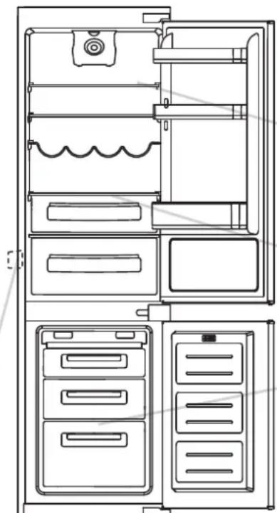 ROSIERES RBBS 174 - Decongelarea compartimentului de refrigerare - 1