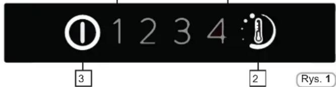 ROSIERES RBBS 174 - Włączanie/wyłączanie - 1
