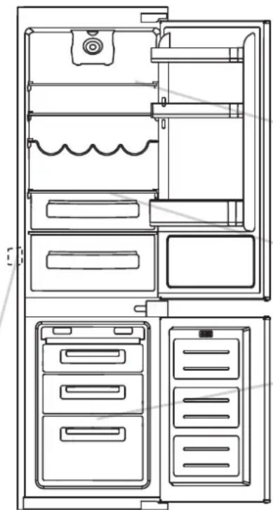 ROSIERES BRBS 1741 - Defrosting the refrigerator compartment - 1