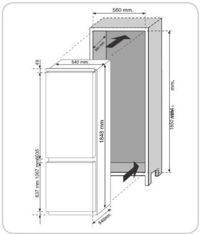 ROSIERES BRBS 1741 - DIMENSIONI DEL PRODOTTO E DEL VANO DI INCASSO - 2