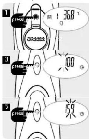 Reer SkinTemp 3in1 - Setting the time - 1