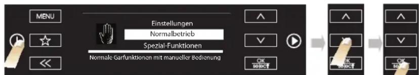 BAUKNECHT BLTM 9100PT02 - AUSWAHL DER GARFUNKTIONEN - 1