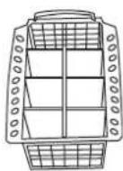 INDESIT IDL 550 EU.2 - Cesto dos talheres - 1