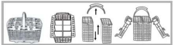 INDESIT DI 623 - Panier a couverts - 1