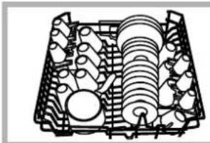 INDESIT DI 623 - Esempi di caricamento cestllo superiore - 1