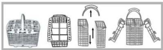 INDESIT DI 623 - Cesto dos talheres - 1