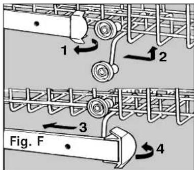 INDESIT IDL 61 EU - How to adjust the Upper rack ... - 6