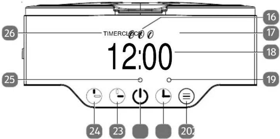 TIMERCLOCK 12:00 26 16 17 18 19 25 24 23 202