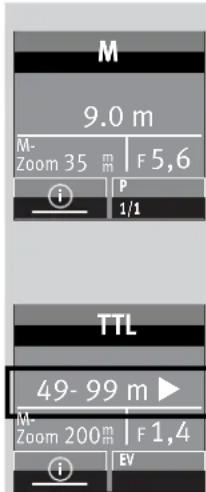 METZ Mecablitz 64 AF1 digital - Indicación de alcance en发展模式 de configuración TTL-/TTL FP - 1