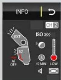 METZ Mecablitz 64 AF1 digital - BRIGHTNESS (brillo), consultar 15.1 - 2