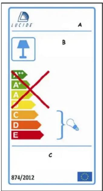 Lucide Flatt 357001043 - Explication de l'étiquette EES - 1