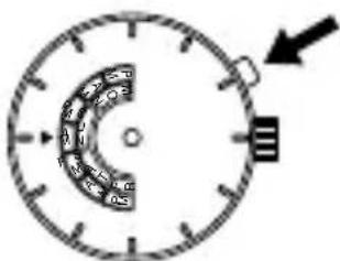 ORIENT Contemporary EU00000C - Example: Changing the display from SUN AM to MON AM - 1