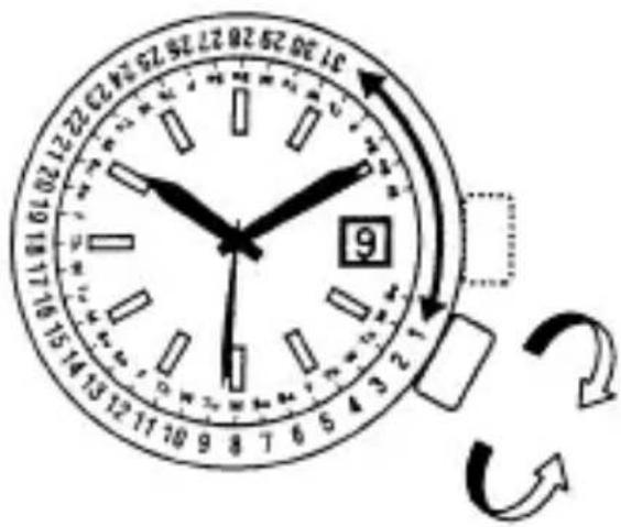 ORIENT Sports ET0X003T - AJUSTEMENT DU CALENDRIER MENSUEL - 2