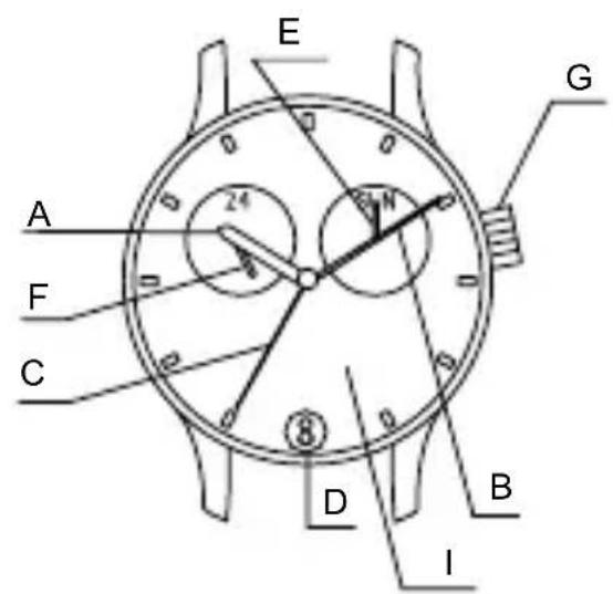 ORIENT Sports ET0X002W - NAME DER EINZELTEILE - 1