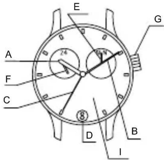 ORIENT Sports ET0X002W - NOMS DES PIECES - 1