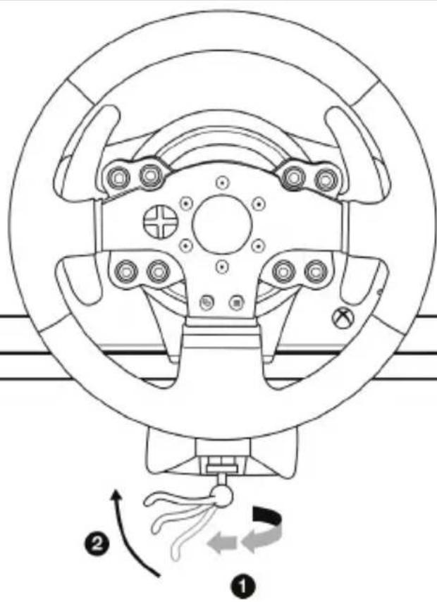 THRUSTMASTER TMW Pro Force Feedback (Xbox One) - Fijación del volante de carreras a una mesa o un escritorio - 2