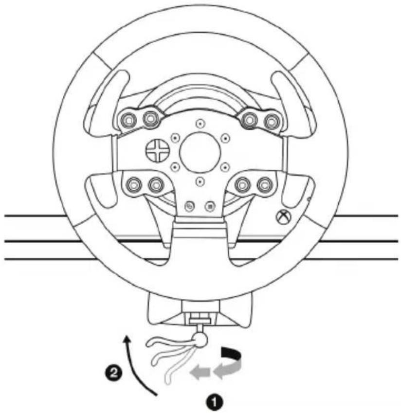 THRUSTMASTER TMW Pro Force Feedback (Xbox One) - Het racestuur op een tafel of werkblad bevestigen - 2