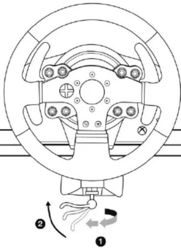 THRUSTMASTER TMW Pro Force Feedback (Xbox One) - 테이블이나 책상에 레이싱 헌들 부착하기 - 3